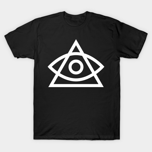 all seeing eye white T-Shirt by drugsdesign